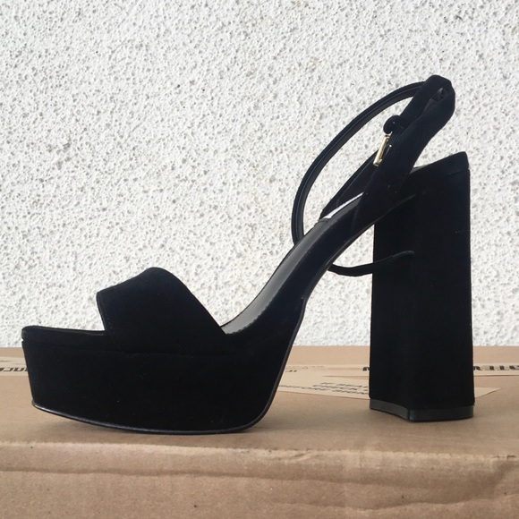 Steve Madden Shoes - Steve Madden Lessa Black Suede